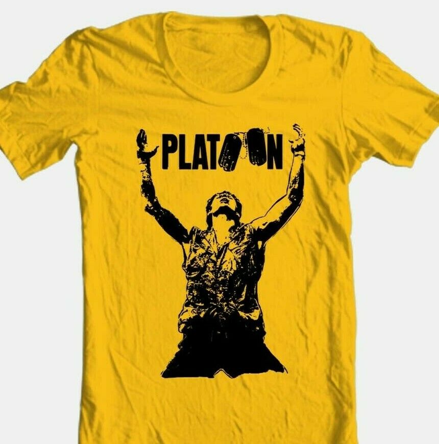 Platoon movie T-shirt vintage 1980s classic movie 100% cotton graphic tee