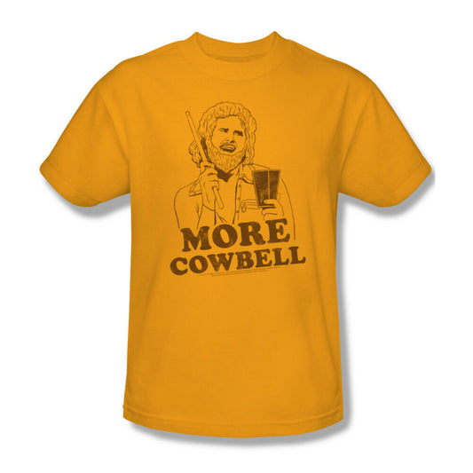 SNL T-shirt More Cowbell Will Ferell retro vintage 90s cotton gold tee throwback design tshirt for sale