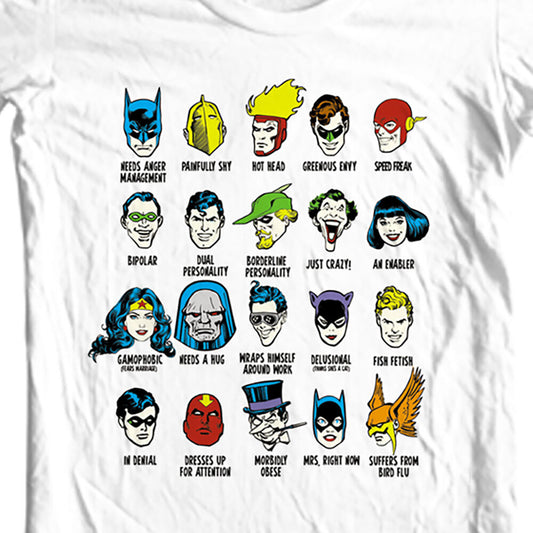 DC Comics Personalities t-shirt funny superhero dc comics DCO280