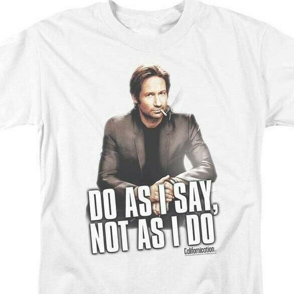 Californication TV Show T-Shirt David Duchovny cotton graphic t-shirt SHO309