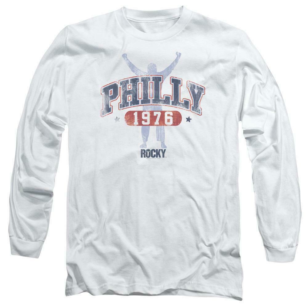 Philly Rocky 1976 Philadelphia Boxing Movie retro long sleeve graphic tee MGM151