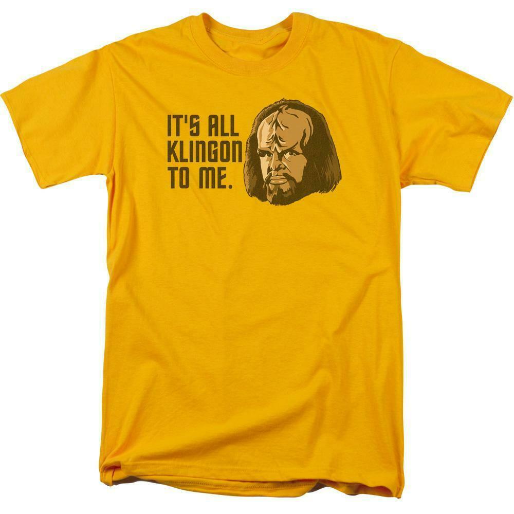 Star Trek Next Generation T-shirt Worf Its All Klingon To Me tee for sale throwback design tshirt