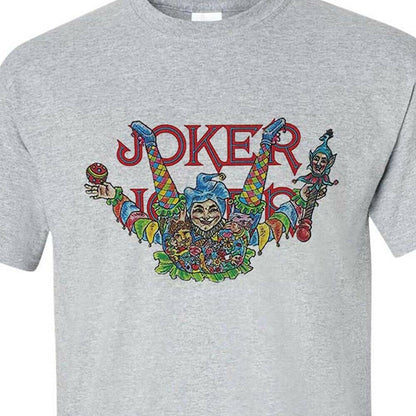 Joker T-shirt cigarette rolling papers retro 70's 80's marijuana graphic tee pot