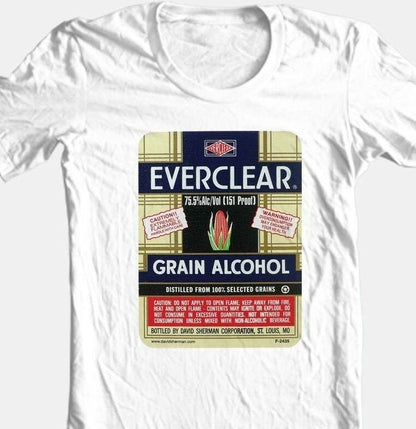 Everclear Grain Alcohol Graphic T-Shirt | Vintage Design Liquor Graphic Tee