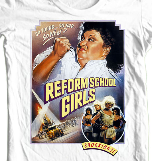 Reform School Girls T-shirt Free Shipping retro punk movie classic 1980s tee