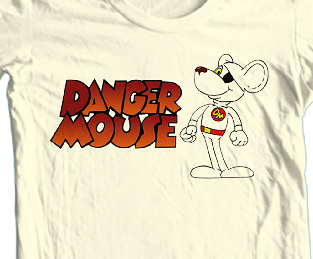 Danger Mouse t-shirt cartoon retro 1980's vintage style cotton tee