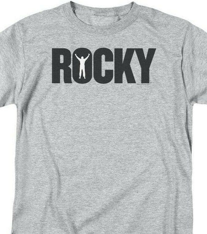 Rocky Classic retro movie T-shirt 70's 80's movie gray graphic cotton tee MGM109