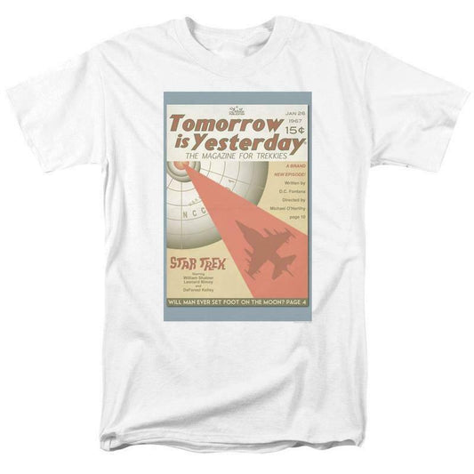 Star Trek T-shirt Tomorrow is Yesterday retro 60's Sc-Fi graphic tee throwback design tshirts