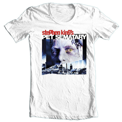 Pet Sematary T-shirt retro 1980s horror scary movie 100% cotton graphic tee