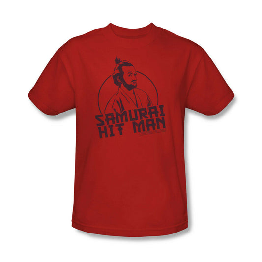 SNL Samurai Hit Man T-shirt John Belushi retro vintage 70s red tee for sale