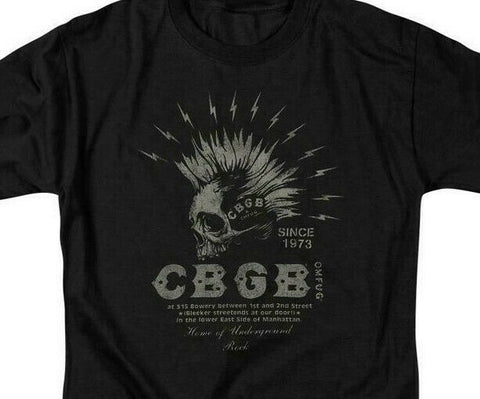 CBGB Retro 70s Punk Rock Bar NY City graphic white cotton T-shirt CBGB –  B.L. Tshirts