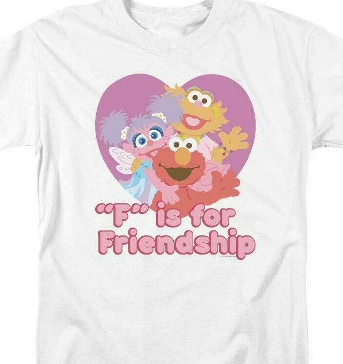 Elmo T-shirt Sesame Street Retro TV F is for Friendship graphic tee SST197