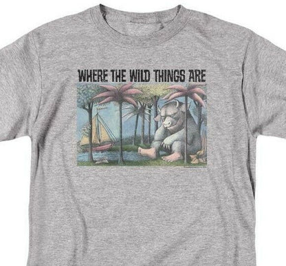 Where Wild Things Are T-shirt classic fit cotton blend graphic tee WBM709