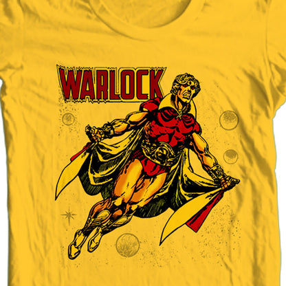 Marvel Comics Adam Warlock Graphic T-Shirt - Cosmic Guardian Superhero Tee