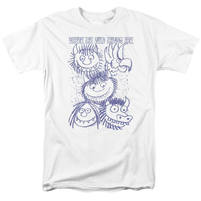 Where the Wild Things Are T-shirt classic fit cotton graphic tee WBM703