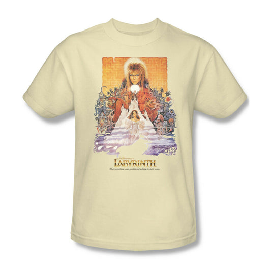 Labyrinth Movie Poster T-shirt retro 80s cool graphic printed cotton tee LAB101