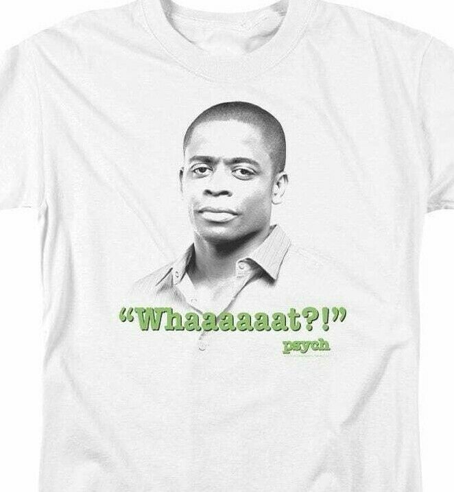 Psych Gus "Whaaaat" t-shirt Shawn Spencer graphic tee NBC529