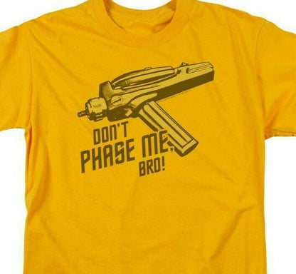 Star Trek phaser T-shirt Dont Phase Me 100% cotton Spock Kirk  for sale