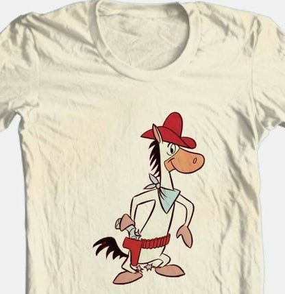 Quick Draw McGraw T-shirt retro Free Shipping Saturday morning cartoons 80's tee