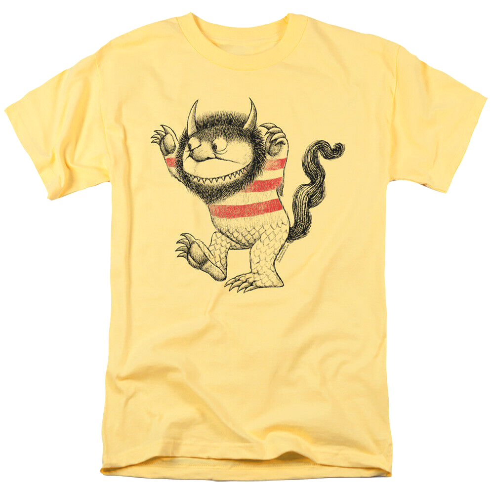 Where the wild things are yellow tee shirt for sale retro vintage book