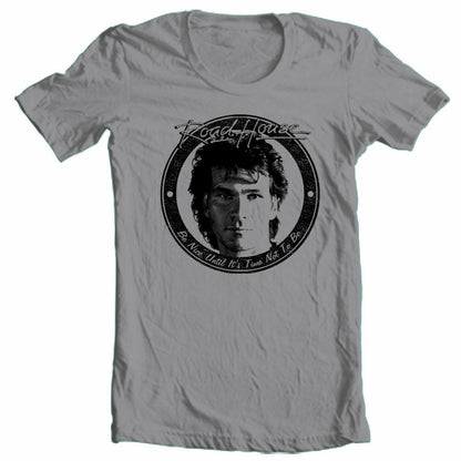 Road House T-shirt Be Nice retro 1980s movie vintage 100% cotton grey tee