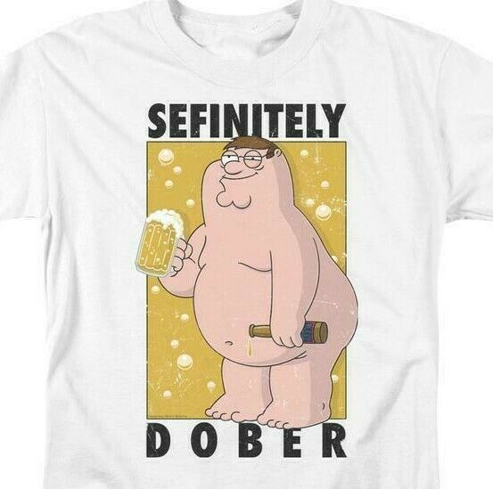 Family Guy t-shirt "Sefinitely Dober" Peter Griffin comedy tv graphic tee TCF525