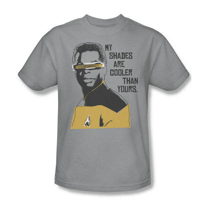 Star Trek Lt Geordi La Forge Cooler Shades T-shirt sci-fi tee throwback design tshirts for sale