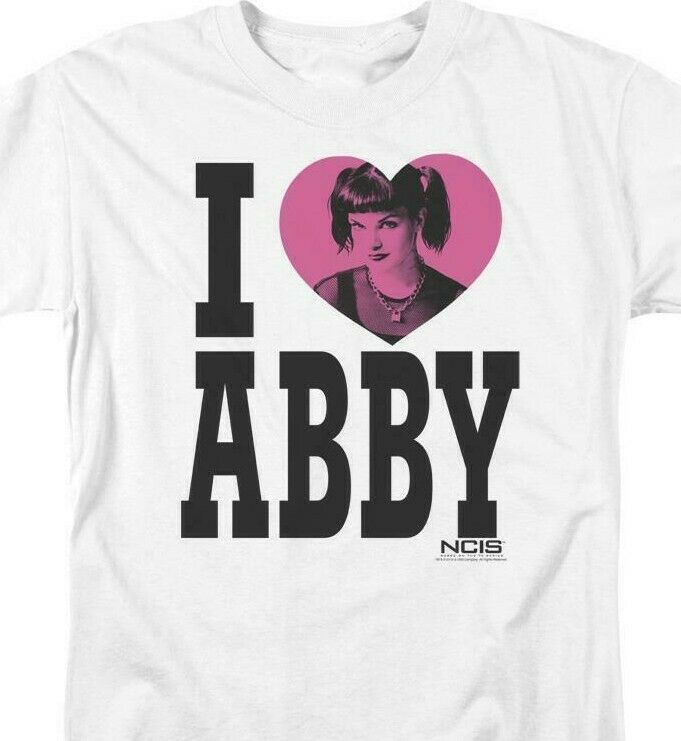 NCIS Drama TV series I Love Abby white cotton graphic t-shirt CBS817