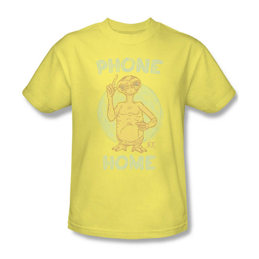 E.T. T-shirt Phone Home yellow 1980s vintage style cotton tee movie UNI542