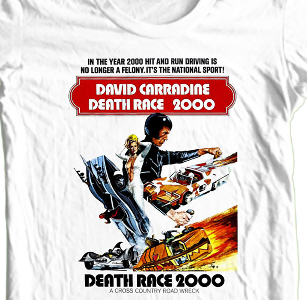 Death Race 2000 T-shirt retro 1970s vintage movie cotton graphic tee