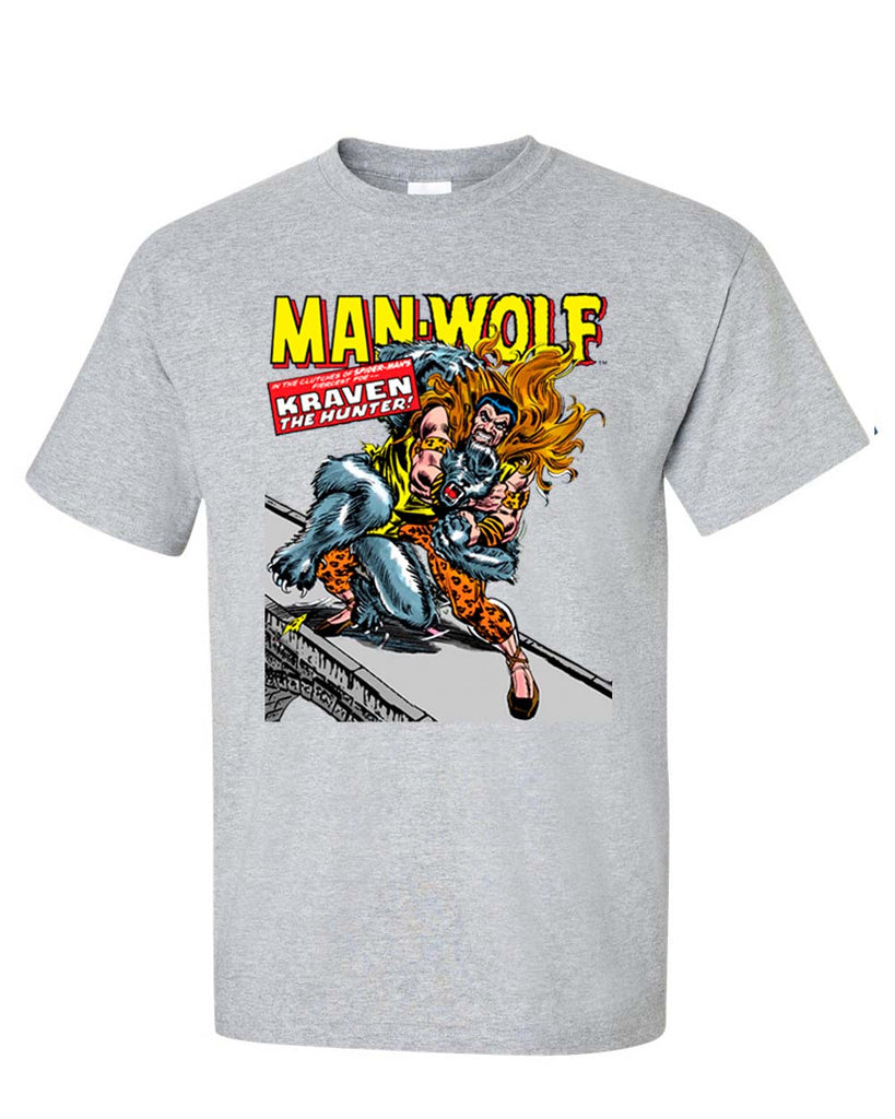 Man Wolf vs Kraven the Hunter T-Shirt Marvel Comics reg fit men's tee –  B.L. Tshirts